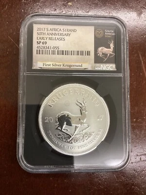 2017 S. Africa S1Rand 50th Anniversary NGC SP69 Early Releases - Image 1 of 2