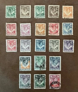NORTHERN RHODESIA 1938 KGVI SG Sc 25-45 complete set fine used - Picture 1 of 2
