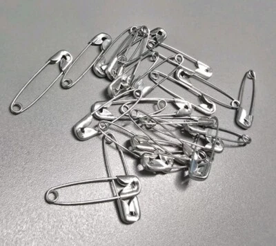 24x Sicherheitsnadeln – ca. 22 mm – Rostfrei – Metallfarbe – Hochwertig & Stabil - Bild 1 von 4