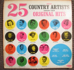 25 Country Artists Singing Their Original HIts Vinyl LP (play tested) - Picture 1 of 8