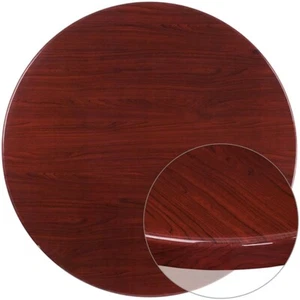 Flash Furniture 48'' Round Mahogany Table Top, 2'' Drop-Lip - TP-MAH-48RD-GG - Picture 1 of 1