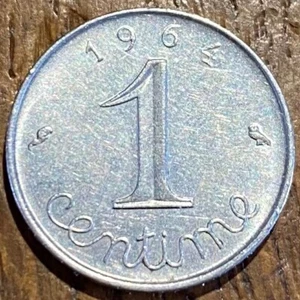 PIECE DE 1 CENTIME ÉPI 1964 REBORD (1034) - Picture 1 of 3