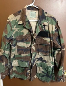 Military Camouflage 100% Cotton Ripstop BDU Shirt MED-X-short - Picture 1 of 4