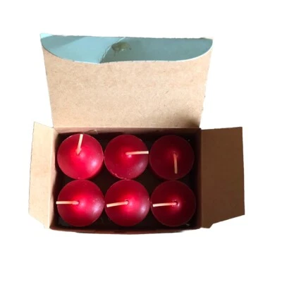 6 velas rojas Votivas Country Apple PartyLite retiradas V06203 Foto 1 de 4