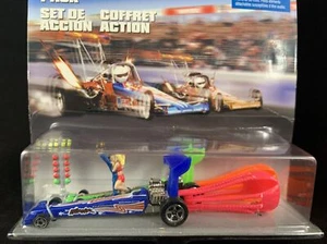 HOT WHEELS ACTION PACK DRAGSTERS SET DE ACCION COFFRET ACTION NEW SPANISH/FRENCH - Picture 1 of 5