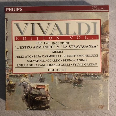 Vivaldi Edition Vol. 1: Op. 1-6 Philips 456-185-2 10xCD 1997 - Image 1 of 4
