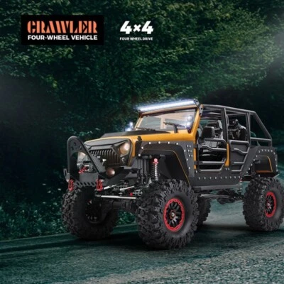 1/10 RC Double Pickup 4WD 4x4 Remote Control Rock Off Road Crawler Car Model NEW - Image 1 of 4