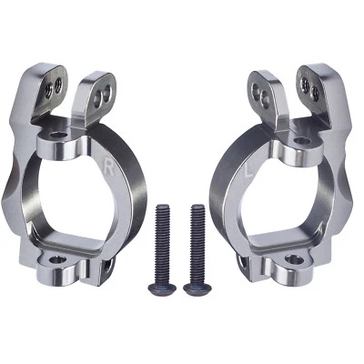 Aluminium Achsschenkelhalter C-Hubs vorne links rechts titan für Axial EXO SPEED - Bild 1 von 4
