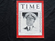 1933 FEBRUARY 13 TIME MAGAZINE - ADMIRAL RICHARD LEIGH - T 358