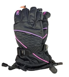 Head Girls Softshell Ski Glove Black/Pink/Purple - Picture 1 of 2