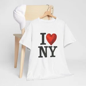 I Love NY Unisex Heavy Cotton Tee | Perfect for Tourists, City Lovers, Travel - Bild 1 von 55