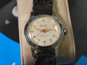 Vintage 1960er GENOVA 1J Handaufzug Herrenuhr -- zur Reparatur/Teile - Bild 1 von 10