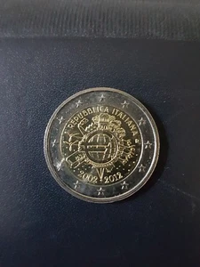 MONETA 2 EURO - 2012 - COMMEMORATIVA - 10° ANNO ENTRATA EURO  - Foto 1 di 1