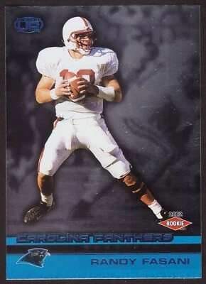 Randy Fasani Carolina Panthers ROOKIE: Pacific Heads Up BLUE 2002 #134 S/N NRMT - Image 1 of 2