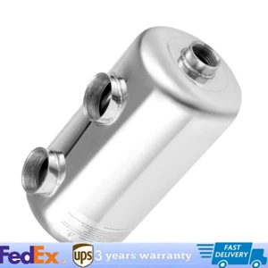 NUEVO Intercambiador de calor de tubo y carcasa de acero inoxidable mismo lado 95K 1"+ 1 1/2"FPT" - Imagen 1 de 15