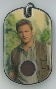 OWEN (Chris Pratt) Jurassic World Dog Tag Costume Material Relic #C6 - Picture 1 of 2