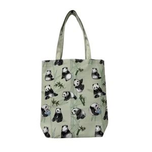 Panda Foldable Reusable Shopping Tote Shoulder Bag Flat Bag - Picture 1 of 2