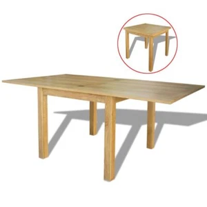 Wooden Extending Table Extendable Desk Compact Stable Furniture Durable Oak - Picture 1 of 7