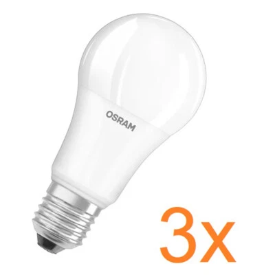 3er Sparpack helle OSRAM E27 Value Classic LED Lampe matt 13W wie 100W 4000K - Bild 1 von 4