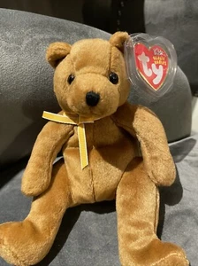 TY BEANIE BABY BÄR SHERWOOD - NEUWERTIG - NICHT MEHR PRODUZIERT MIT ETIKETT - Bild 1 von 4