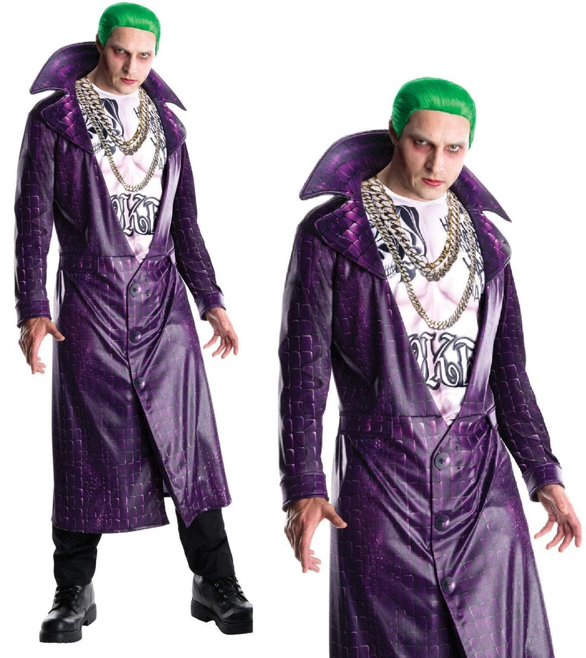Para Hombres De Lujo Escuadrón Suicida Joker Disfraz Halloween Vestido Elegante Chaqueta y Camisa Foto 1 de 1