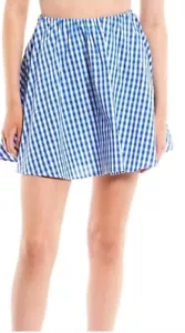 Copper Key Junior Coordinating Mid-Rise Gingham Pattern Swing Skirt Medium - Picture 1 of 10