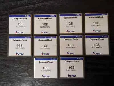 20 x 1GB STEC CompactFlash CF Memory Cards Bulk Job Lot SLCF1GM2PU - Image 1 of 2