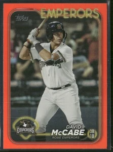 2024 TOPPS PRO DEBUT DAVID McCABE ORANGE FOIL #PD-47 ROME EMPERORS! #04/25! - Picture 1 of 2