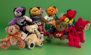 NASCAR Team Bears and Boyd Plush Collection Jeff Gordon and Other Races Lot 0f 8 - Picture 1 of 18
