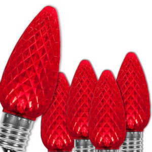 C9 LED Christmas Lights Shatterproof Replacement Bulbs, OptiCore 25 pk