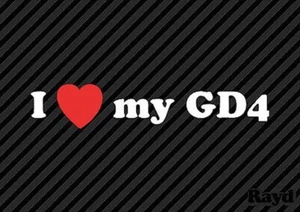 (2) I Love My GD4 Sticker Aufkleber Die Schnitt Vinyl - Picture 1 of 1
