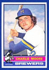 1976 Topps Set Break # 116 Charlie Moore Milwaukee Brewers NM-MT