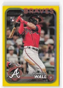 2024 Topps Forrest Wall RC #391 Yellow Braves - Picture 1 of 2