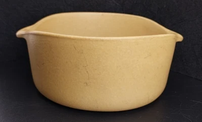 Bennington Potters 1641 Lug Handles Bowl Side Dish 6” Pottery Mustard Yellow - Image 1 of 4