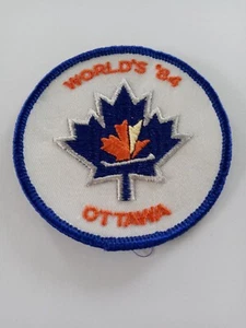 WORLD'S '84 OTTAWA CANADA ice skating Embroidered Patch - Picture 1 of 3