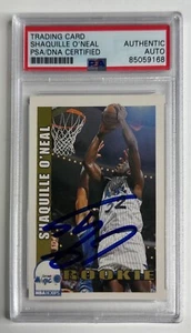 Shaquille O'Neal Signed 1992-93 NBA Hoops RC #442 Slabbed PSA 85059168 - Picture 1 of 2