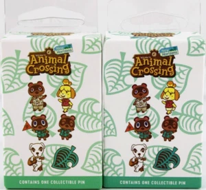 Nintendo Animal Crossing Enamel Collectible Pins Lot Of 2 Blind Boxes Bioworld - Picture 1 of 12