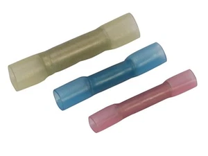 HEATSHRINK BUTT CRIMP PK 30 WIRE CONNECTORS HEAT SHRINK JOINERS ADHESIVE LINED - Picture 1 of 1