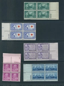 US SC # 930 Plus 8 Different Block Of four Plate numbers . MNH - Picture 1 of 2