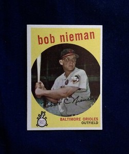 1959 Topps Baseball #375 Bob Nieman Orioles NR-MT BEAUTIFUL SURFACES