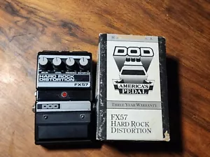 Vintage DOD FX57 Hard Rock Distortion Guitar Effect Pedal USA w/ Box & papers - Picture 1 of 8