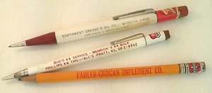 LOT of 3 Vintage Pencils 2 Mechanical all with Advertising Grease & Oil Bud's 66 - Picture 1 of 7