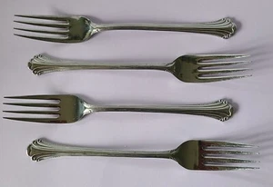 Ekco Seashell Stainless Set of 4 Dinner Forks Eterna Japan - Picture 1 of 4