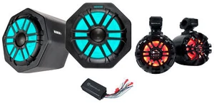 (2) Memphis Audio GEN65FE Pods+Tower Speakers+PS40 Amp For 2016+ Polaris General - Picture 1 of 12