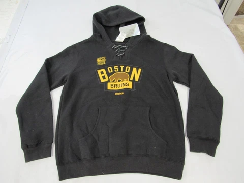 New Boston Bruins 2016 Winter Classic Youth Size L Reebok Black Hoodie Cover