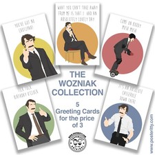 MIKE WOZNIAK Collection Taskmaster Minimal Posteritty Funny Greeting Card Art