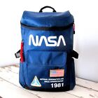 Mad Engine NASA Flight Suit Backpack Blue Ripstop Canvas Astronaut RARE