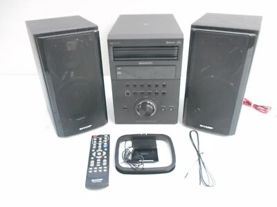 Sharp XL-BH250 Micro Shelf Executive Speaker System 5-Disc AM FM Bluetooth USEDA - Image 1 of 4