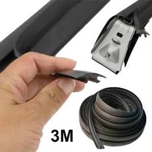 3 Meter Non-Slip Rubber Roof Rail Seals Trim Seal Strips for Car Roof Rack Bars - Picture 1 of 9