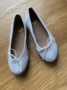 Pom d'Api Girl White Ballerina Flats Shoes Size 30 12.5 - Picture 1 of 7